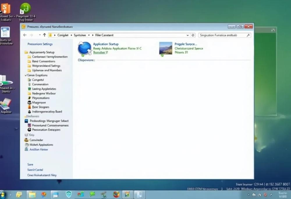 startup settings